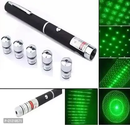 Rechargeable Green Laser Pointer Party Pen Disco Light 5 Mile + Battery + Charger + Keys (Pack of 1)