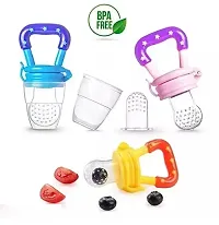 Medium Fresh Food Nibbler Fruit Feeder Nipple Pacifiers Bottles, (Pack of 1) Multicolor-thumb2