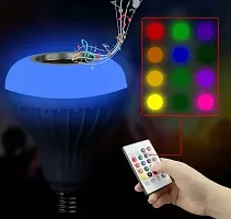 Music LED Bulb with Bluetooth Speaker RGB Self Changing Color pack of 1-thumb1