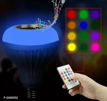 Music LED Bulb with Bluetooth Speaker RGB Self Changing Color pack of 1-thumb2