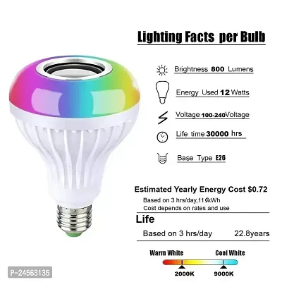 Smart Lighting Music Bulb with Bluetooth Speaker Music Color Changing Bulb-thumb2