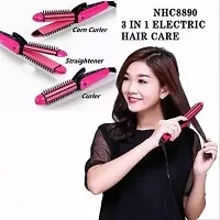 Hair 3 in 1 Styler - Straightener, Curler, and Crimper | 3 in 1 Hair Styler With Keratin  Ceramic plates | Styler Hair With Rotatable cord | One switch To Shift Between Styles-thumb2
