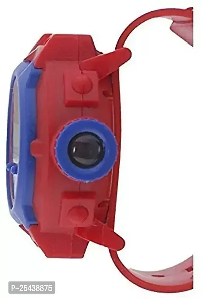 Digital Watch - For Boys 24 images spiderman projector watch for kids, birthday return gift- Multi colors-thumb2