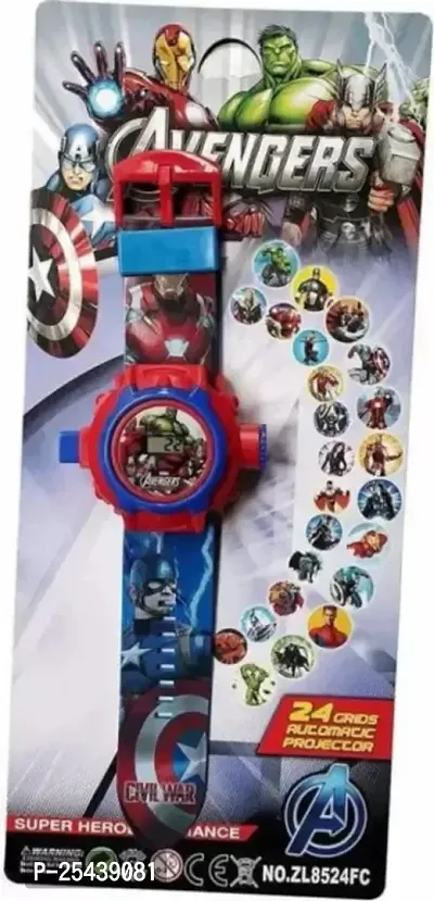 Latest Avenger Projector 24-images Digital Watch For Kids (Pack of 1)-thumb3