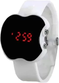 Unique White Apple Cut Shape Watch For Kids [Pack of 1]-thumb1