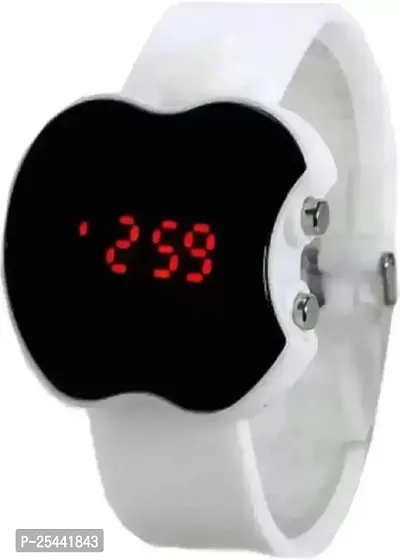 Unique White Apple Cut Shape Watch For Kids [Pack of 1]-thumb2