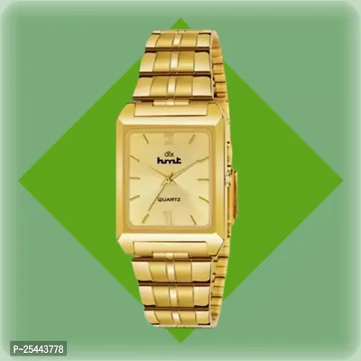 Looking Perfect HMT Golden Watch For Man Pack of 1-thumb0