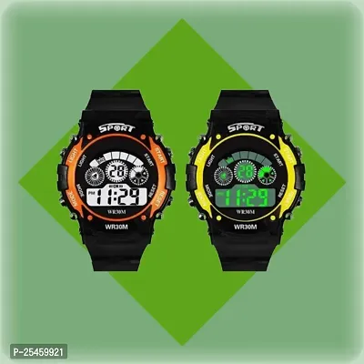 Smart Digital 7-Lite Watch For Kids Pack of 2