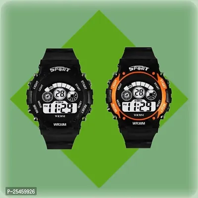 Smart Digital 7-Lite Watch For Kids Pack of 2