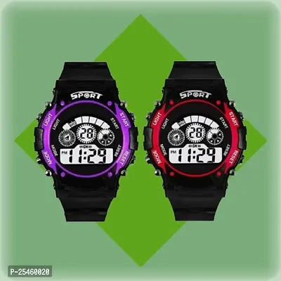 Trendy Digital 7 lite Watch For Kids Pack of 2-thumb0