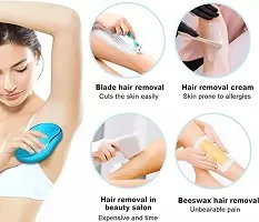 Crystal Hair Remover, Painless Exfoliation Hair Removal Tool for Arms Legs Back - Fast  Easy, Reusable  Washable-thumb3
