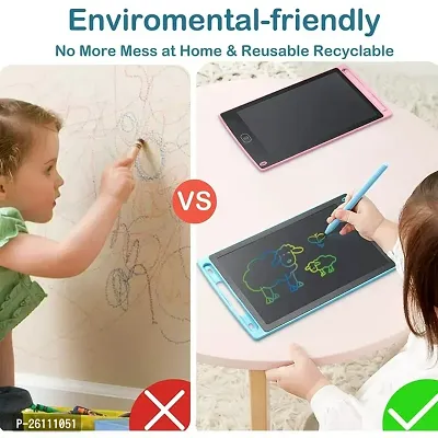 TABLET SKETCH BOOK with PEN  ERASER button  erase KEY LOCK under office  child EDUCATIVE toy  drawing  writing  graphical  learning  education use (Multicolor)-thumb3
