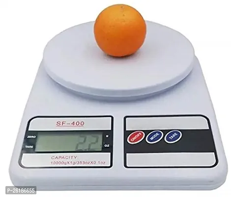 Electronic Portable Digital Multipurpose Kitchen Weighing Scale/Weight Machine/with LCD Display (White 10 kg)