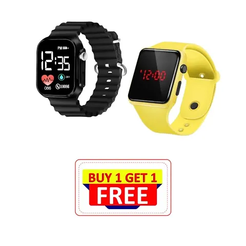 Stylish Looking Digital LED Watch For Unisex (Pack of 2) BUY 1 GET 1 FREE