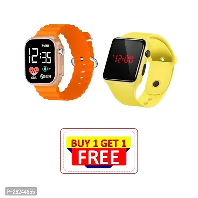 Stylish Looking Digital LED Watch For Unisex (Pack of 2) BUY 1 GET 1 FREE-thumb0