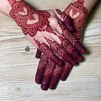 Amina Henna Instant Tatto Red Outline Mehndi / No Chemicals Dyes - Color Paste C (1 Box) Natural Mehendi-thumb3