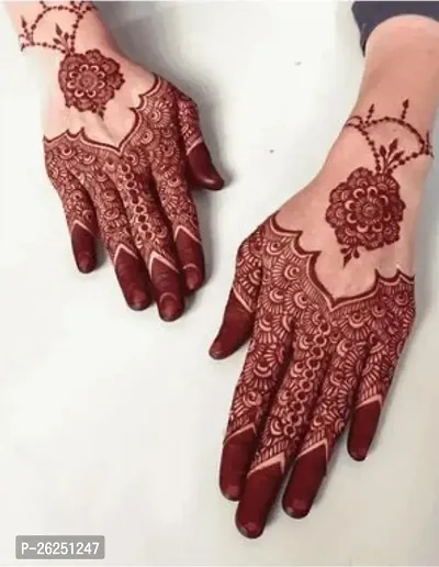 Amina Mehndi Cones And Women Stylish Mehndi (Pack of 12 in 1 Box) Red Colour-thumb3