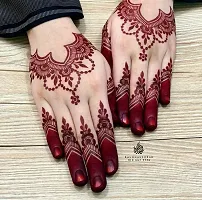 Amina Henna Instant Tatto Mehendi Cone (Red, Pack of 12 Cone)-thumb4