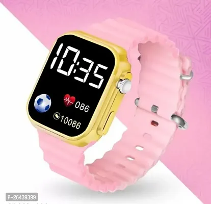 Classy Pink Silicone Digital Watch Pack Of 1