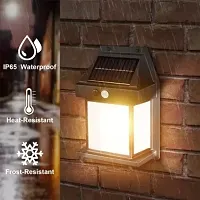 Solar Wall Lights Outdoor, Wireless Dusk to Dawn Porch Lights Fixture Solar Wall Lantern with 3 Modes  Motion Sensor, Waterproof Exterior Lighting for Office Home Garden Balcony-thumb1