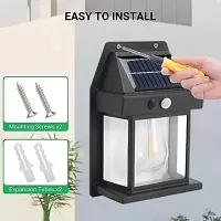 Best Quality Solar Wall Bulb Lights Outdoor 3 Modes  Motion Sensor Waterproof Clear Panel Solar Light Set-thumb1