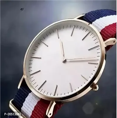 Stylish Looking White Dial Analog Watch (Pack of 1)-thumb0