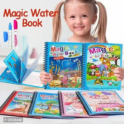 (Pack Of 6)Childrens Magic Water Book Childrens book Drawing Book For Childrens-thumb0