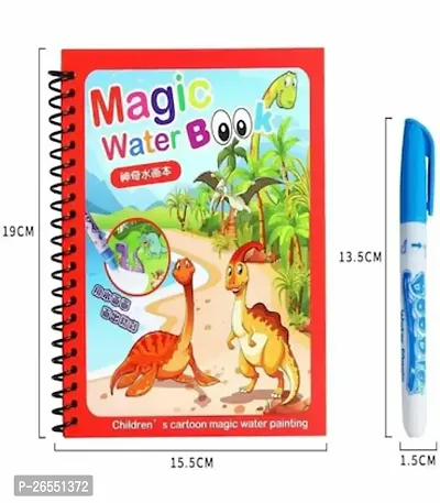 Reusable Magic Water Quick Dry Book Water Coloring Book Doodle with Magic Pen Painting Board for Kids, Children Education Drawing Pad (Pack of 1)-thumb0