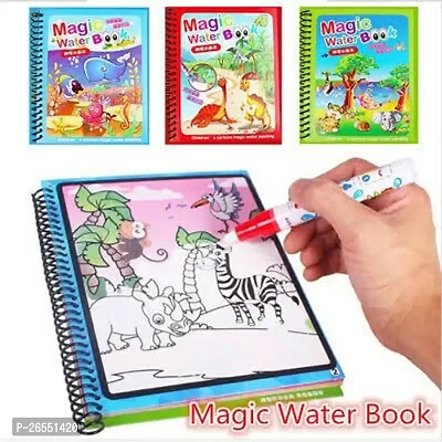 Childrens magic water book for your children which color the painting with water (Pack of 4)