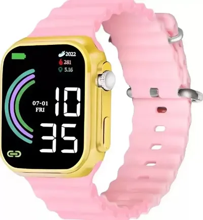 Ultra Square Multi-Factional Automatic Waterproof Digital Watch For Boys Girls