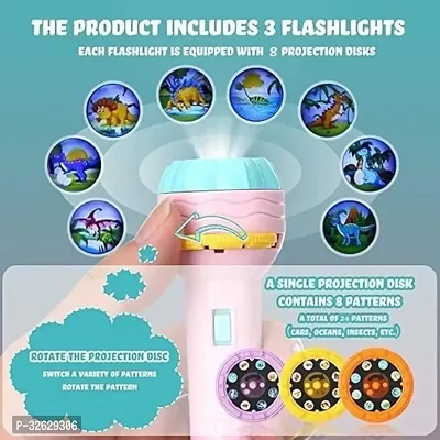 Mini Projector Torch Toy Slide Flashlight Projector Torch for Kids-thumb3