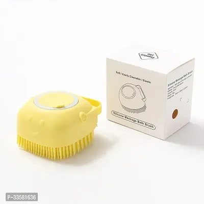 Silicone Soft Bath Body Brush with Shampoo Dispenser