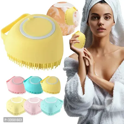 Body Scrubber with Soap Dispenser for Shower