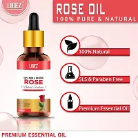 Ligez Rose Essential Oil For Anti Stress, Skin Glow, Aromatheraphy (15 ml)-thumb3