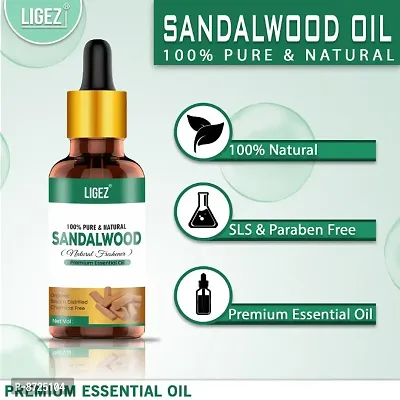 Ligez 100% Pure  Natural Sandalwood Essential Oil (10 ml)-thumb3