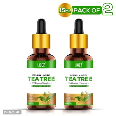 Ligez Pure Natural Tea Tree Essential Oil (15 ml- (Pack of 2)