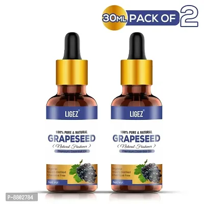 Ligez 100% Pure  Natural Grapeseed Oil 30 ml- (Pack of 2)