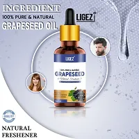 Ligez Grapeseed Oil Cold Pressed For Skin, Hair Nail Care 10 ml- (Pack of 2)-thumb1