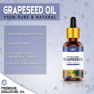 Ligez Grapeseed Oil Cold Pressed For Skin, Hair Nail Care 10 ml- (Pack of 2)-thumb4