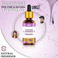 Ligez Lavender Essential Oil (For Aromatheraphy  Massage- (10 ml- (Pack of 2)-thumb1