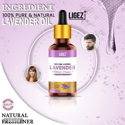 Ligez Lavender Essential Oil (For Aromatheraphy  Massage- (10 ml- (Pack of 2)-thumb2