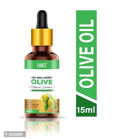 Ligez Cold Pressed Olive Oil - 100% Pure  Natural Hair Oil (15 ml)