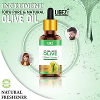Ligez Cold Pressed Olive Oil - 100% Pure  Natural Hair Oil (15 ml)-thumb1