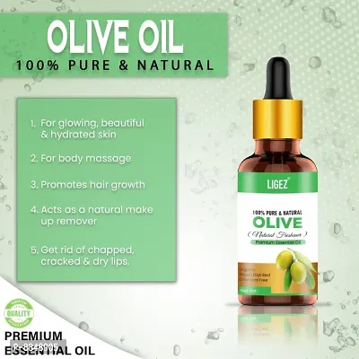 Ligez Cold Pressed Olive Oil - 100% Pure  Natural Hair Oil (15 ml)-thumb4