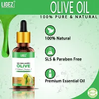 Ligez Cold Pressed Olive Oil - 100% Pure  Natural Hair Oil (15 ml)-thumb2