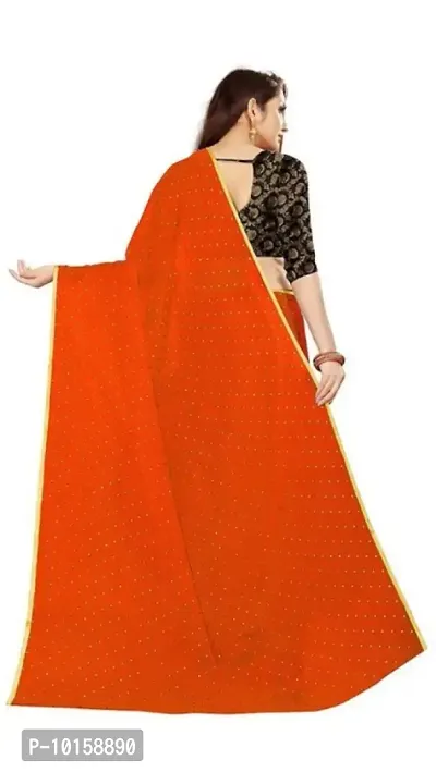 Attractive Chiffon Foil Print Saree with Blouse piece-thumb4