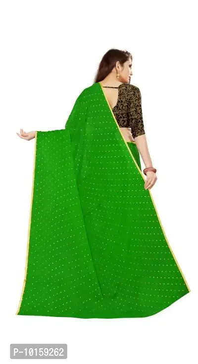 Attractive Chiffon Foil Print Saree with Blouse piece-thumb4