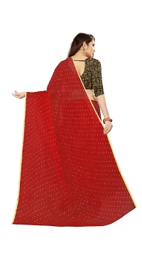 Attractive Chiffon Foil Print Saree with Blouse piece-thumb3