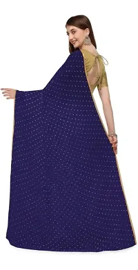 Attractive Chiffon Foil Print Saree with Blouse piece-thumb2