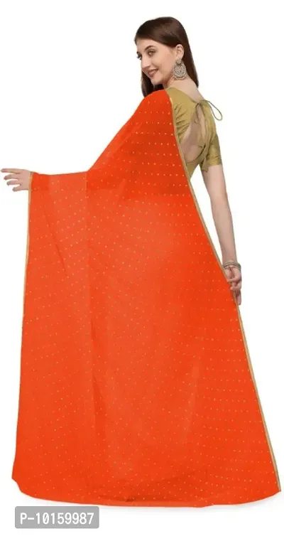 Attractive Chiffon Foil Print Saree with Blouse piece-thumb4